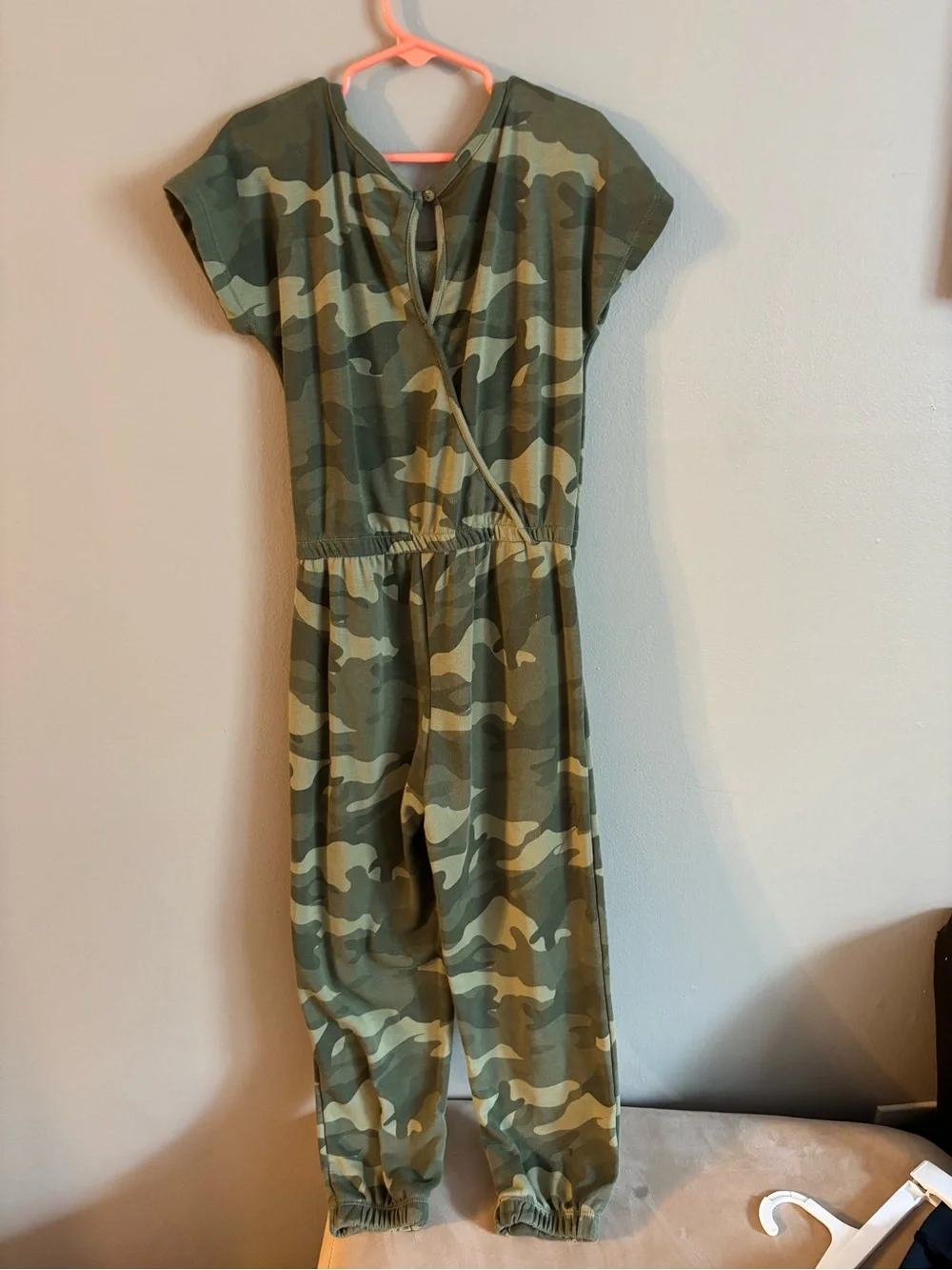 Old Navy Kids' Green Camo Pull-On Jumpsuit